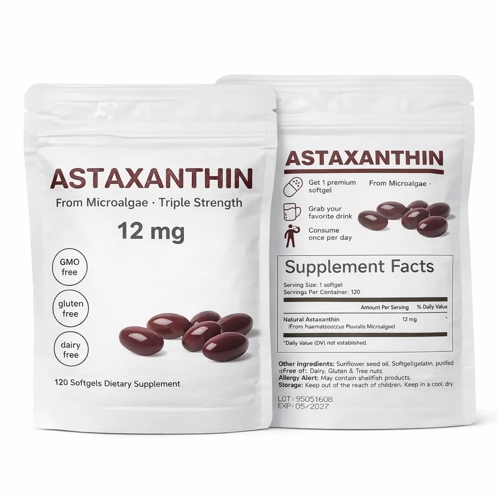 Etiqueta del producto con información nutricional, ingredientes y advertencia de alérgenos